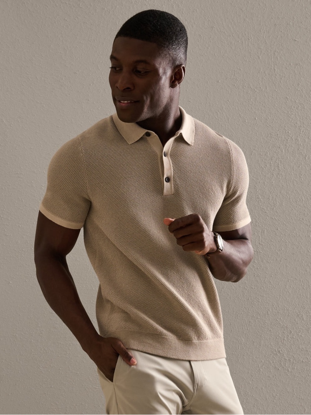 RHONE Mercer knit polo